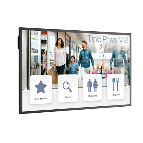 Sharp M431-IR signage display Digital signage flat panel 43" LCD Wi-Fi 500 cd/m² Black Touchscreen 24/7