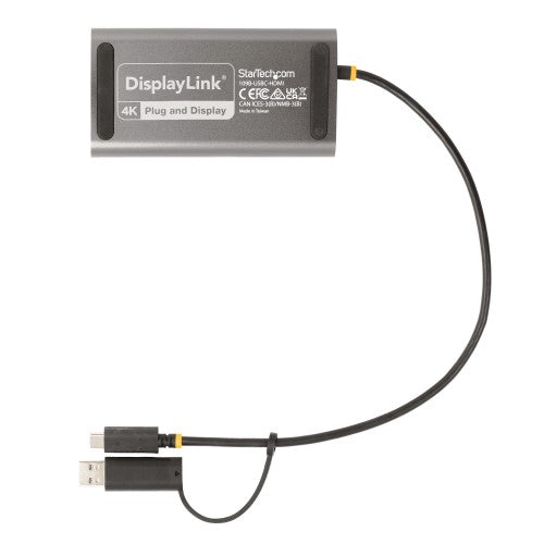 StarTech.com 109B-USBC-HDMI USB graphics adapter 3840 x 2160 pixels Gray