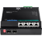 Trendnet TI-PG62F network switch Gigabit Ethernet (10/100/1000) Power over Ethernet (PoE) Black