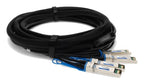 AddOn Networks ADD-QMXSCI-PDAC1M InfiniBand/fibre optic cable 39.4" (1 m) QSFP+ 4x SFP+ DAC Black, Stainless steel