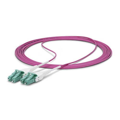 StarTech.com OM4RLCLC3M InfiniBand/fibre optic cable 118.1" (3 m) LC OFNR Violet