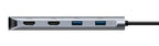 Targus DOCK427GL laptop dock/port replicator Wired USB 3.2 Gen 2 (3.1 Gen 2) Type-C Gray