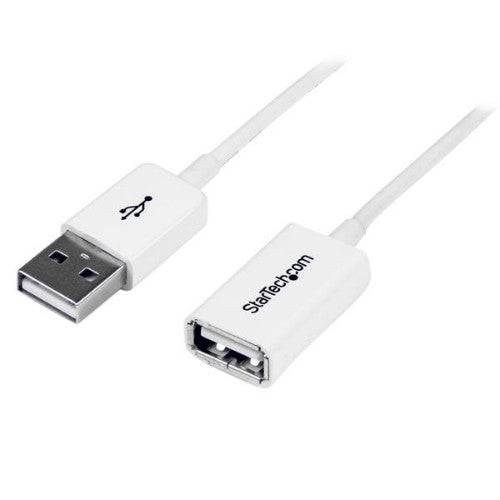 StarTech.com USBEXTPAA1MW USB cable USB 2.0 39.4" (1 m) USB A 0.48 Gbit/s White