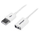 StarTech.com USBEXTPAA1MW USB cable USB 2.0 39.4" (1 m) USB A 0.48 Gbit/s White