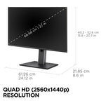 Viewsonic VG Series VG2752-2K computer monitor 27" 2560 x 1440 pixels Quad HD LED Black