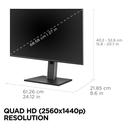 Viewsonic VG Series VG2752-2K computer monitor 27" 2560 x 1440 pixels Quad HD LED Black