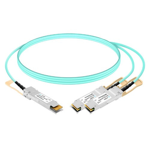 Axiom R9B57A-AX InfiniBand/fibre optic cable 590.6" (15 m) QSFP-DD 2x QSFP56 AOC Aqua color
