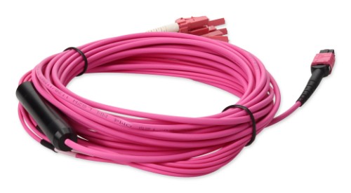 AddOn Networks ADD-MPO-4LC3M5OM4LZ-MA InfiniBand/fibre optic cable 118.1" (3 m) 4x LC OFNG Magenta