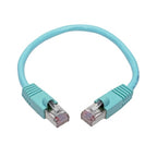 Tripp Lite N262-001-AQ networking cable Aqua color 12.2" (0.31 m) Cat6a S/UTP (STP)