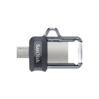 SanDisk 64GB Ultra Dual m3.0 USB flash drive USB Type-A / Micro-USB 3.2 Gen 1 (3.1 Gen 1) Gray, Stainless steel