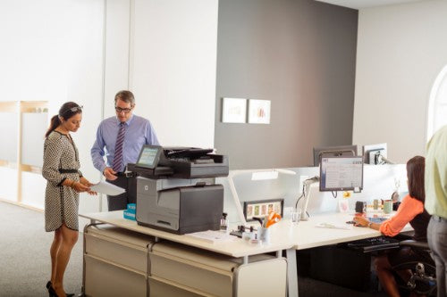 HP Color LaserJet Enterprise Flow LaserJet Enterprise Flow M880z Multifunction Color Printer, Ethernet Only; Copier, Scanner