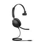 Jabra Evolve2 40 SE MS Mono Headset Wired Head-band Calls/Music USB Type-C / USB Type-A Black