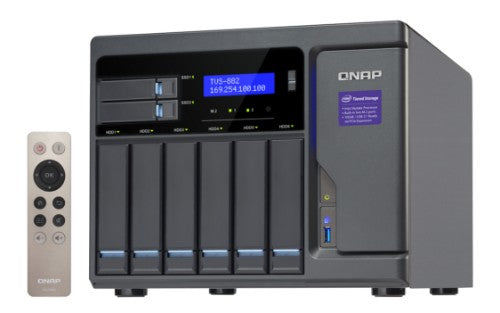 QNAP TVS-882 NAS Tower Ethernet LAN Gray i5-6500