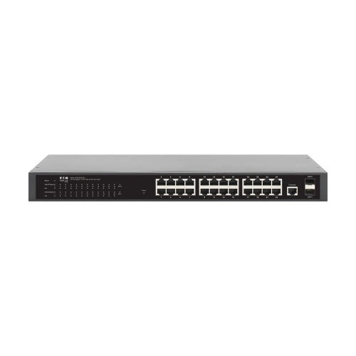 Eaton NGS24C2POE-1 network switch Managed L2 Gigabit Ethernet (10/100/1000) Power over Ethernet (PoE) 1U Black