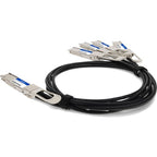 AddOn Networks Q200G-4Q28G-PDAC2-5M-AO InfiniBand/fibre optic cable 98.4" (2.5 m) 4xQSFP28 QSFP-DD Black, Silver