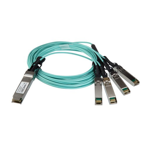 StarTech.com QSFP4X10GAO3 InfiniBand/fibre optic cable 118.1" (3 m) QSFP+ 4x SFP+ Black