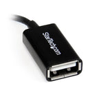 StarTech.com UUSBOTGRA USB cable USB 2.0 5" (0.127 m) Micro-USB B USB A 0.48 Gbit/s Black