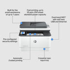 HP LaserJet Pro 3101fdw Wireless Multifunction Black and white Printer