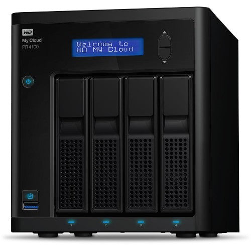 Western Digital My Cloud Pro Series PR4100 NAS Desktop Ethernet LAN Black N3710