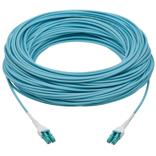 Tripp Lite N821-100M-AQ-AR InfiniBand/fibre optic cable 3937" (100 m) LC OFNR Aqua color