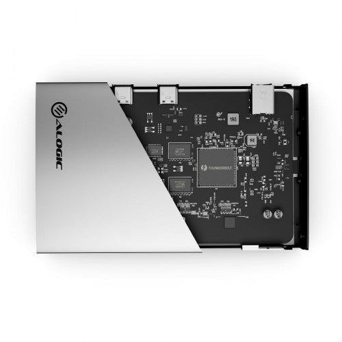 ALOGIC TB4H3TB interface hub Thunderbolt 4 40000 Mbit/s Black, Gray