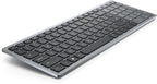 DELL KB740 keyboard Office RF Wireless + Bluetooth QWERTY English Gray, Black
