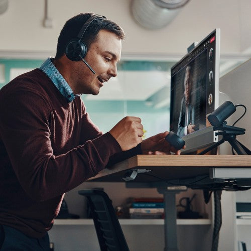 HP Poly Voyager Focus 2 Microsoft Teams Certified USB-C-C Headset +USB-C/A Adapter TAA