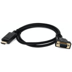AddOn Networks HDMI2VGAMM6 video cable adapter 72" (1.83 m) HDMI Type A (Standard) VGA (D-Sub) Black
