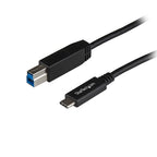 StarTech.com USB31CB1M USB cable USB 3.2 Gen 2 (3.1 Gen 2) 39.4" (1 m) USB C USB B Black