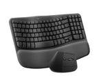 Logitech Wave Keys and Lift Combo keyboard Mouse included Universal Bluetooth QWERTY US English Graphite