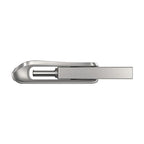 SanDisk Ultra Dual Drive Luxe USB flash drive 128 GB USB Type-A / USB Type-C 3.2 Gen 1 (3.1 Gen 1) Stainless steel