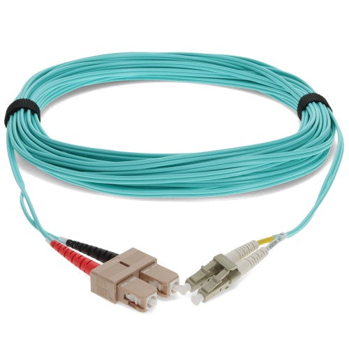 AddOn Networks ADD-SC-LC-0-3M5OM4 InfiniBand/fibre optic cable 11.8" (0.3 m) LOMM Aqua color
