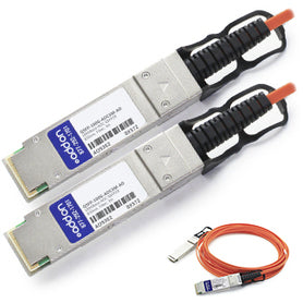 AddOn Networks 3m, 2xQSFP28 InfiniBand/fibre optic cable 118.1" (3 m) QSFP28 Black, Orange, Silver