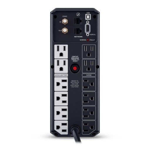 CyberPower LCD CP1500AVRLCD3 uninterruptible power supply (UPS) Line-Interactive 1.5 kVA 900 W 12 AC outlet(s)