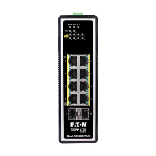 Tripp Lite NGI-U08C2POE8 network switch Unmanaged Gigabit Ethernet (10/100/1000) Power over Ethernet (PoE) Black