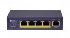 Amer Networks SG4P1AT network switch Unmanaged Gigabit Ethernet (10/100/1000) Power over Ethernet (PoE) Gray