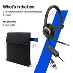 HP Poly Mission 815 Monaural USB Wired Headset (Bulk)