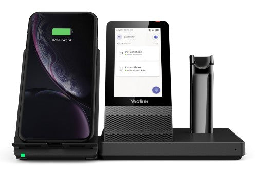 Yealink WH67 Teams Headset Wireless Ear-hook, Head-band, Neck-band Office/Call center Bluetooth Charging stand Black