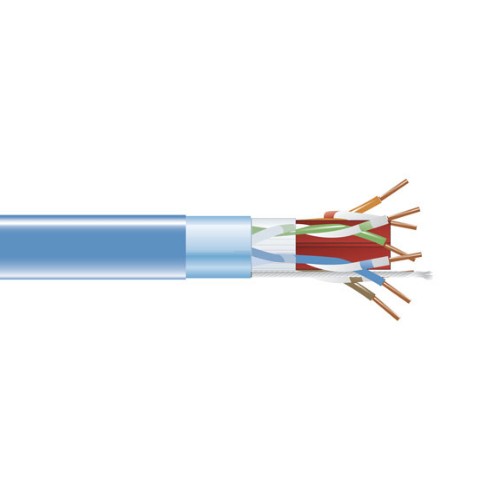Black Box C6ABC50S-BL-1000 networking cable Blue 12000" (304.8 m) Cat6a F/UTP (FTP)