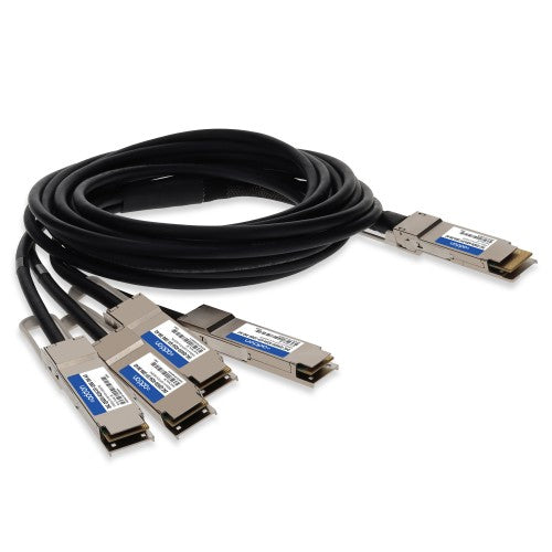 AddOn Networks DAC-Q56DD-4Q56-SFF-100G-3M-AO InfiniBand/fibre optic cable 118.1" (3 m) QSFP-DD 4x QSFP56 Black