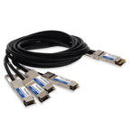 AddOn Networks DAC-Q56DD-4Q56-SFF-100G-3M-AO InfiniBand/fibre optic cable 118.1" (3 m) QSFP-DD 4x QSFP56 Black