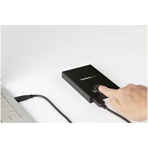 StarTech.com S251BMU3FP storage drive enclosure HDD/SSD enclosure Black 2.5"