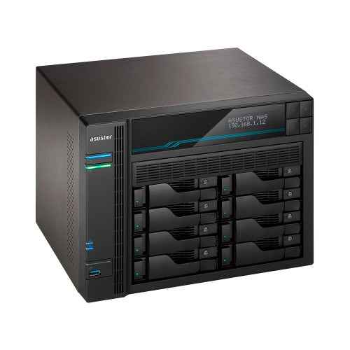 Asustor AS6508T NAS Tower Intel Atom® C3538 8 GB DDR4 0 TB ADM Black