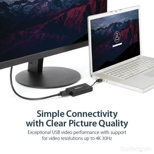 StarTech.com USB32DP4K USB graphics adapter 3840 x 2160 pixels Black