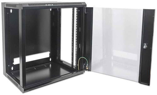 Intellinet 711715 rack cabinet 6U Wall mounted rack Black