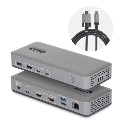 StarTech.com 196N-USBC-DOCK laptop dock/port replicator Wired USB 3.2 Gen 2 (3.1 Gen 2) Type-C Gray