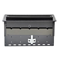 StarTech.com BOX4MODULE cable organizer Desk Cable box Black 1 pc(s)