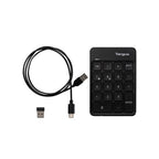 Targus EcoSmart numeric keypad Universal Bluetooth/USB/RF Wireless Black