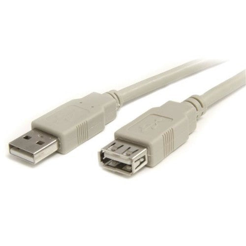 StarTech.com USBEXTAA10 USB cable USB 2.0 118.1" (3 m) USB A 0.48 Gbit/s Beige