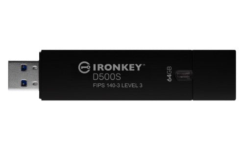 Kingston Technology IronKey 64GB D500S FIPS 140-3 Lvl 3 AES-256